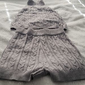 Two piece sweater short set
